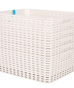 CESTA MULTIUSOS 12L 36X28X13.5 cm BEIGE 7 CESTA MULTIUSOS 12L 36X28X13.5 cm BEIGE