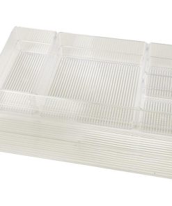 SET ORGANIZADOR COSMETIC 30X23X8cm TRANSPARENTE