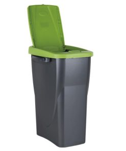 Alternative view of CUBO DE BASURA PARA RECICLAR 15 LITROS  COLOR VERDE 20 X 31 X 42 CM
