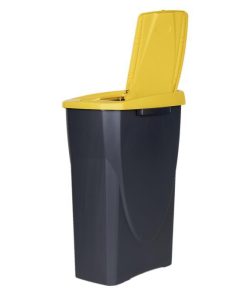 Alternative view of CUBO DE BASURA PARA RECICLAR 25 LITROS  COLOR AMARILLO 21.5 X 36 X 51 CM