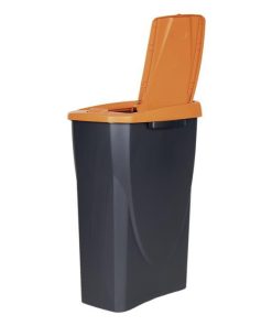 Alternative view of CUBO DE BASURA PARA RECICLAR 25 LITROS  COLOR NARANJA 21.5 X 36 X 51 CM