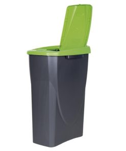 Alternative view of CUBO DE BASURA PARA RECICLAR 25 LITROS  COLOR VERDE 21.5 X 36 X 51 CM