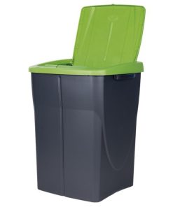Alternative view of CUBO DE BASURA PARA RECICLAR 45 LITROS  COLOR VERDE 36.5 X 36 X 51  CM