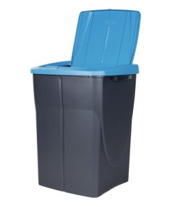 Alternative view of CUBO DE BASURA PARA RECICLAR 45 LITROS  COLOR AZUL 36.5 X 36 X 51  CM