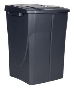 CUBO DE BASURA PARA RECICLAR 45 LITROS  COLOR GRIS 36.5 X 36 X 51  CM