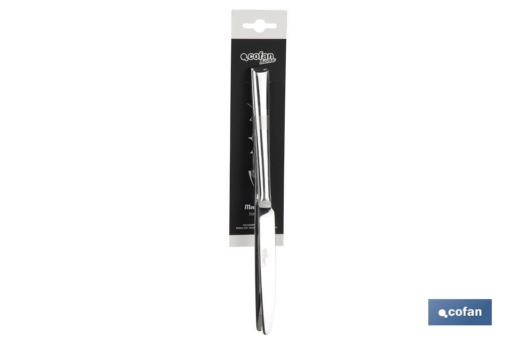 BL 2uds CUCHILLO DE MESA INOX C-18/10 MODELO BARI 10 mm 2 BL 2uds CUCHILLO DE MESA INOX C-18/10 MODELO BARI 10 mm - Imagen 2