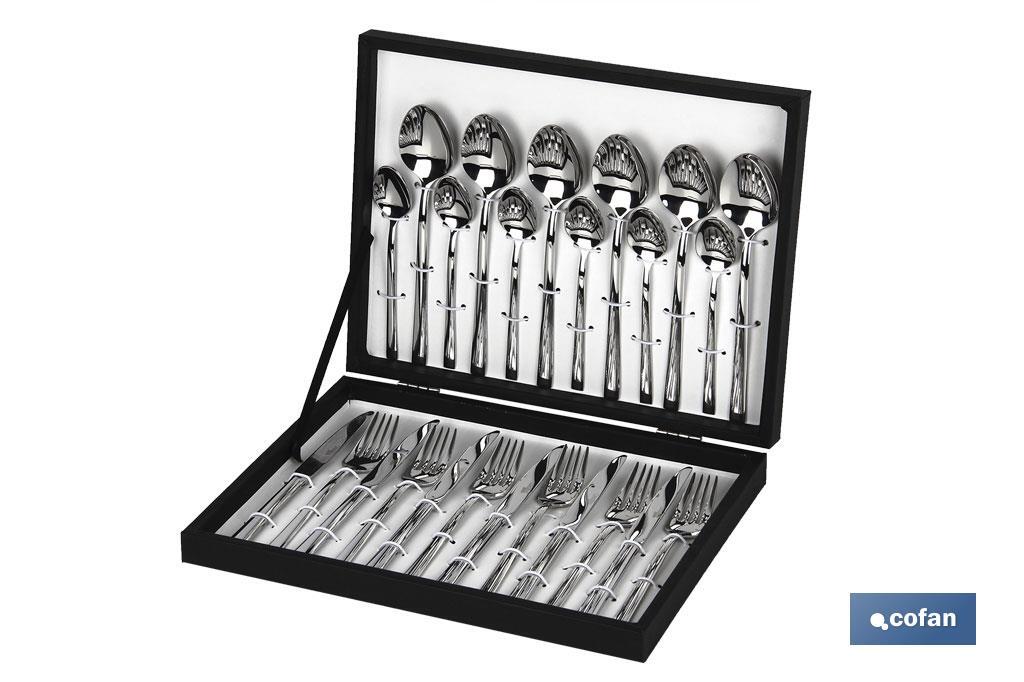 CUBERTERIA INOX MODELO BARI 24 pcs C-18/10 2,5 mm 1 CUBERTERIA INOX MODELO BARI 24 pcs C-18/10 2,5 mm