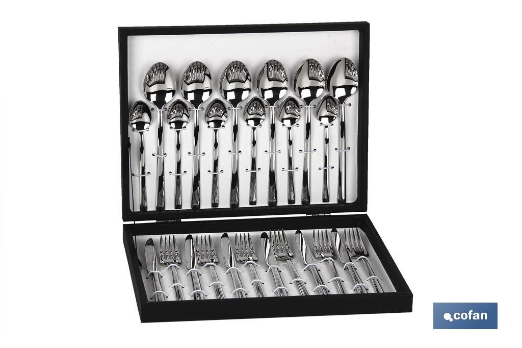 CUBERTERIA INOX MODELO BARI 24 pcs C-18/10 2,5 mm 2 CUBERTERIA INOX MODELO BARI 24 pcs C-18/10 2,5 mm - Imagen 2