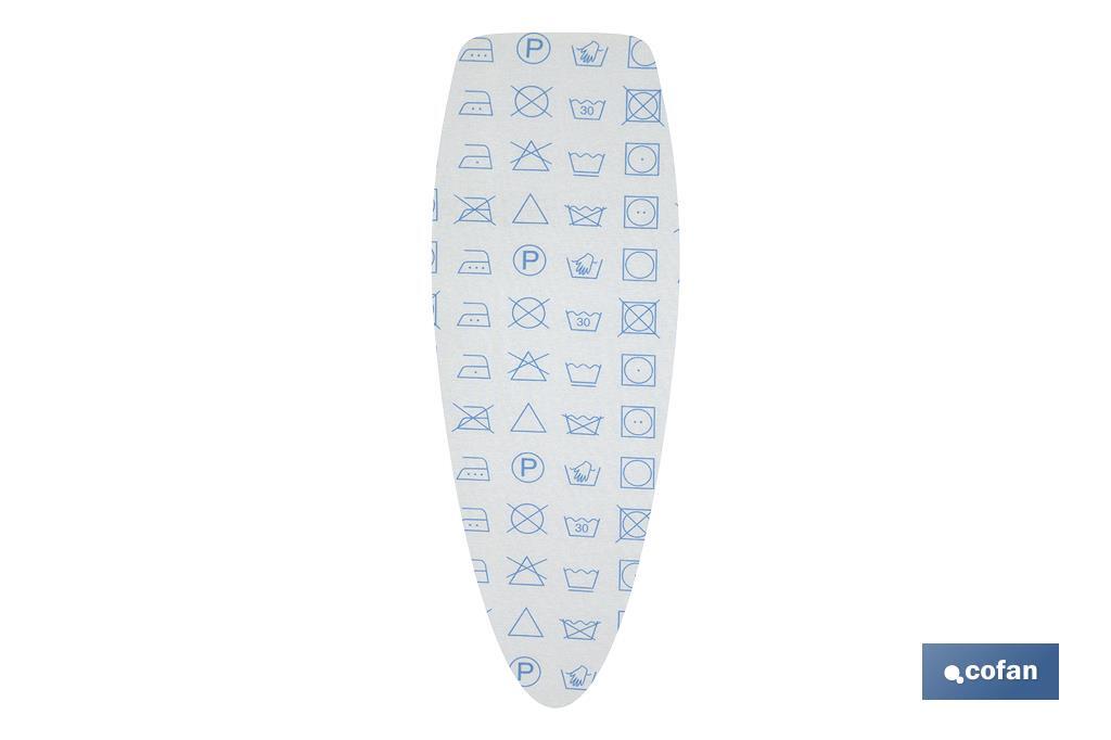 FUNDA TABLA PLANCHAR ALGODÓN 135X53 SIMBOLOS LAVAR 1 FUNDA TABLA PLANCHAR ALGODÓN 135X53 SIMBOLOS LAVAR