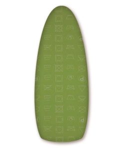 FUNDA TABLA PLANCHAR ALGODON 140X60 ICONOS LAVADO VERDE