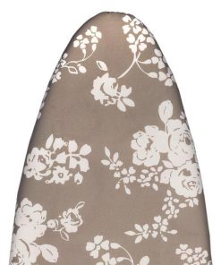 FUNDA TABLA PLANCHAR ACOLCHADA 140X60 FLORES BLANCAS