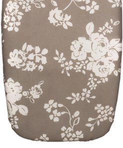 FUNDA TABLA PLANCHAR ACOLCHADA 140X60 FLORES BLANCAS