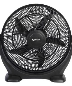 VENTILADOR DE SUELO 5 PALAS 3 VELOCIDADES 90W NEGRO