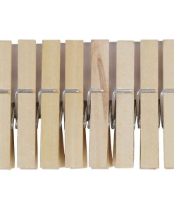 Alternative view of PACK 24 UDS PINZAS MADERA PRIMERA CALIDAD 7cm