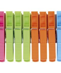 PACK 12 UDS PINZAS PLÁSTICO GRANDES 9cm