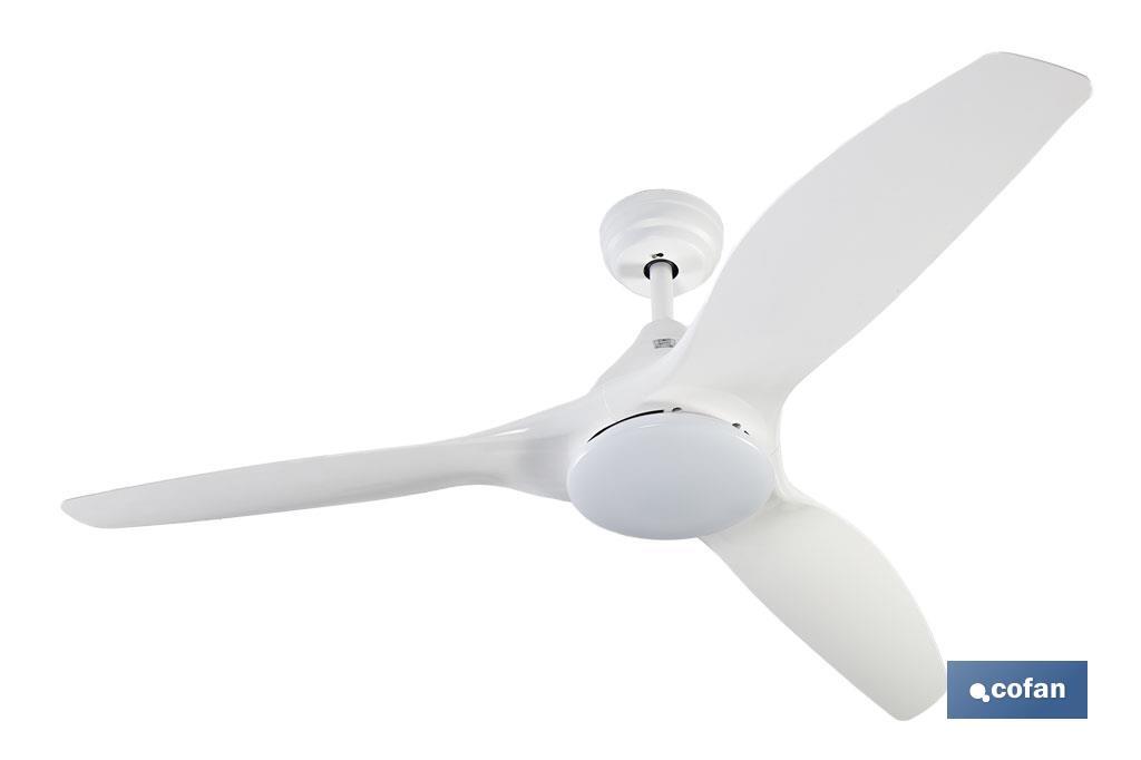 VENTILADOR DE TECHO BLANCO CON LUZ LED 132 CM 55 W 1 VENTILADOR DE TECHO BLANCO CON LUZ LED 132 CM 55 W