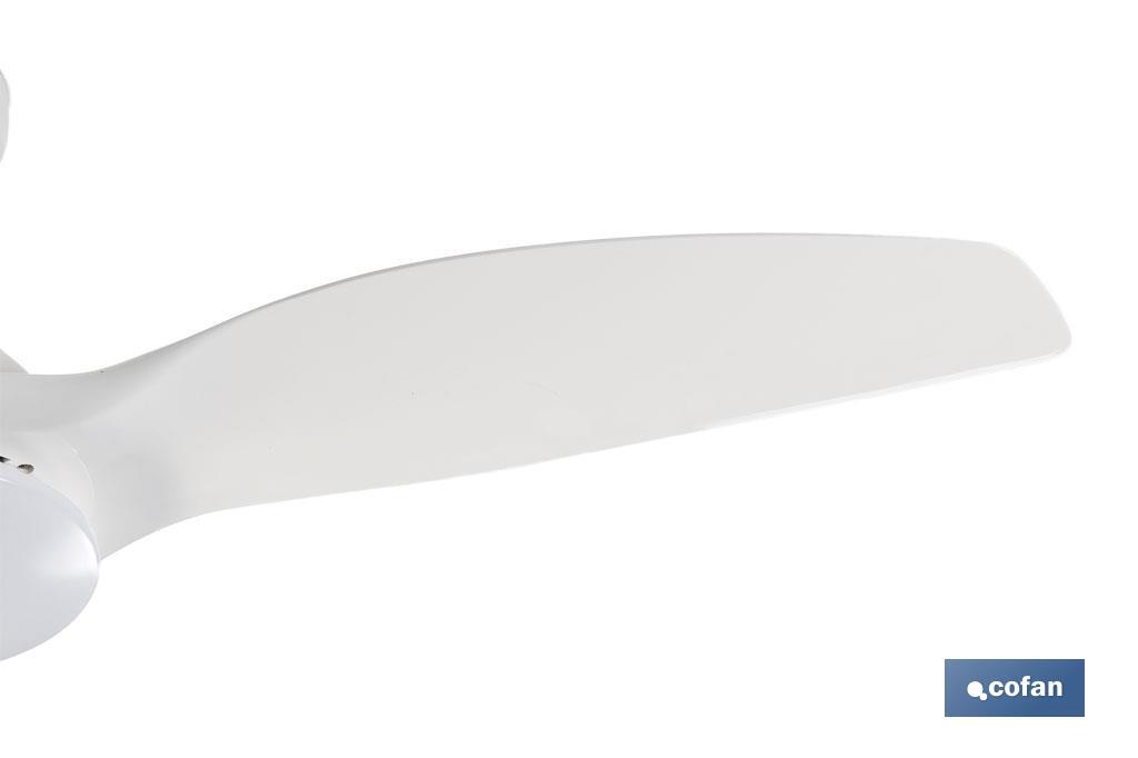 VENTILADOR DE TECHO BLANCO CON LUZ LED 132 CM 55 W 4 VENTILADOR DE TECHO BLANCO CON LUZ LED 132 CM 55 W - Imagen 4
