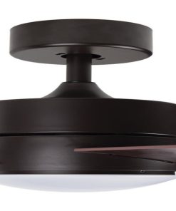 Alternative view of VENTILADOR DE TECHO CON ASPAS EN MADERA Y LUZ LED 132 CM 55 W