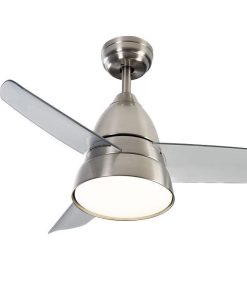VENTILADOR DE TECHO DE ACERO CON LUZ LED 92 CM 55 W