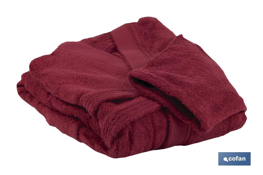 ALBORNOZ BURDEOS GR500/M2 MODELO PARIS TALLA XXL 1 ALBORNOZ BURDEOS GR500/M2 MODELO PARIS TALLA XXL