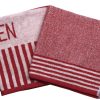 PACK 2 PAÑOS COCINA 50X50 ROJO