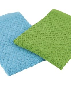 PACK 2 PAÑOS COCINA 50x50 VERDE/AZUL