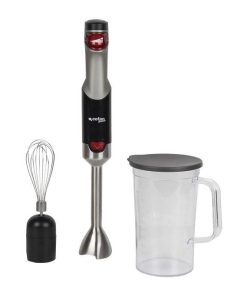 BATIDORA DE MANO ELÉCTRICA CON ACCESORIO BATIDOR Y VASO MEZCLADOR 800W