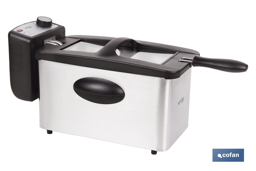 FREIDORA ELECTRICA ACERO INOXIDABLE 3L 2000W 1 FREIDORA ELECTRICA ACERO INOXIDABLE 3L 2000W