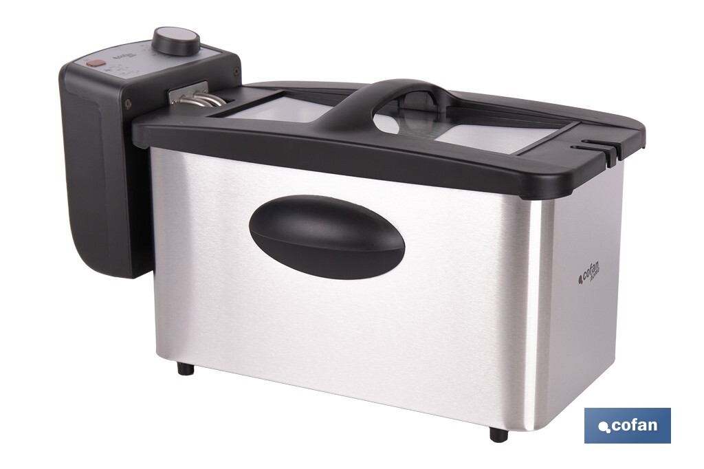 FREIDORA ELECTRICA ACERO INOXIDABLE 3L 2000W 2 FREIDORA ELECTRICA ACERO INOXIDABLE 3L 2000W - Imagen 2