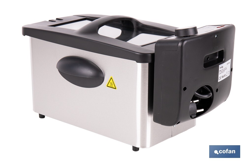 FREIDORA ELECTRICA ACERO INOXIDABLE 3L 2000W 4 FREIDORA ELECTRICA ACERO INOXIDABLE 3L 2000W - Imagen 4