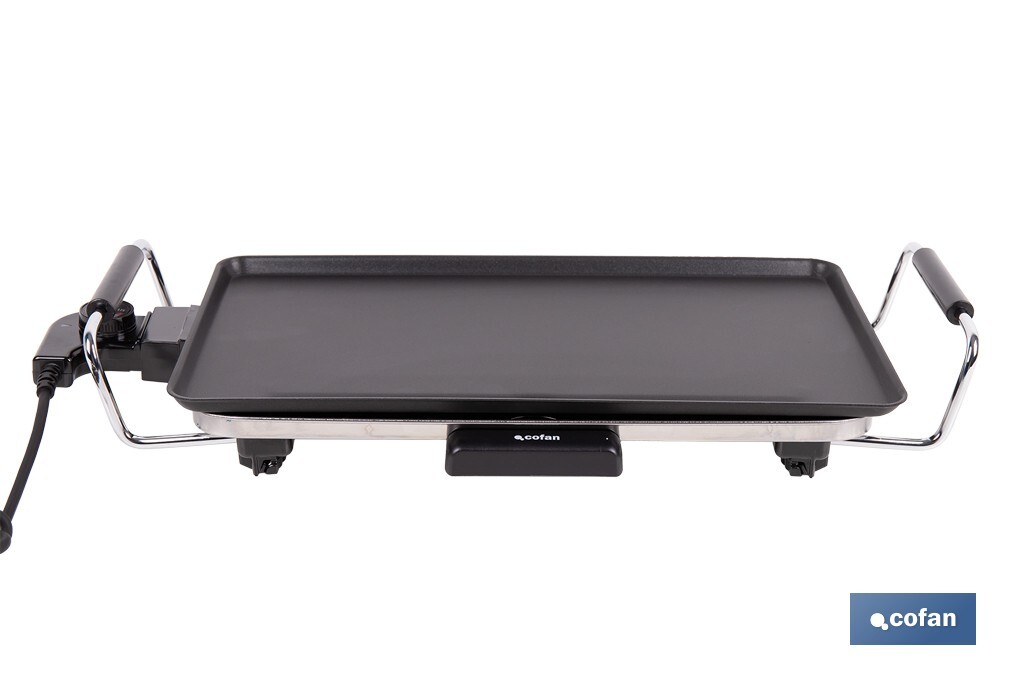 PLANCHA DE ASAR ELECTRICA 2000W 45 X 25 X 7 CM 4 PLANCHA DE ASAR ELECTRICA 2000W 45 X 25 X 7 CM - Imagen 4