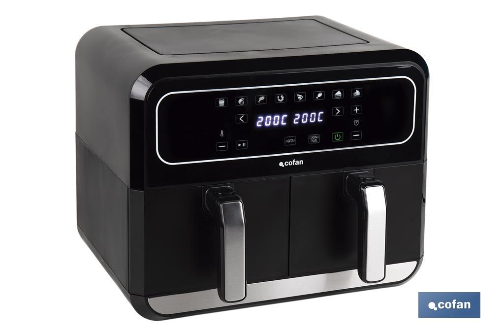 FREIDORA DE AIRE DUAL 8 L 1700 W 1 FREIDORA DE AIRE DUAL 8 L 1700 W