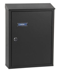 BUZÓN CORREO EXTERIOR NEGRO MODELO POST 385x290x100mm