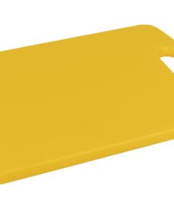 TABLA CORTE CON ASA AMARILLO 34X24X1.5cm MODELO CHIPS