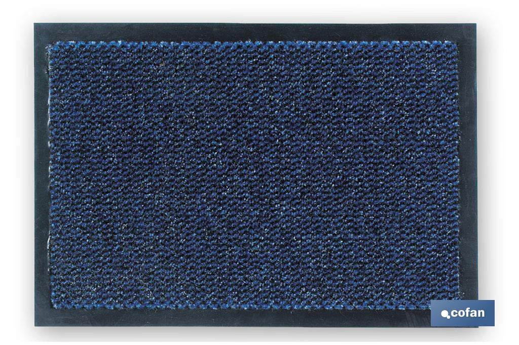 FELPUDO INTERIOR POLIPROPILENO 40X60cm AZUL 1 FELPUDO INTERIOR POLIPROPILENO 40X60cm AZUL