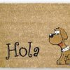 FELPUDO INTERIOR COCO FLOQUEADO 40X60X1.60cm (Perro Hola)
