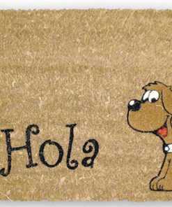 FELPUDO INTERIOR COCO FLOQUEADO 40X60X1.60cm (Perro Hola)