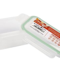 FIAMBRERA VERDE RECTANGULAR CON JUNTA BI-MATERIA MODELO YUBA 0,5 L