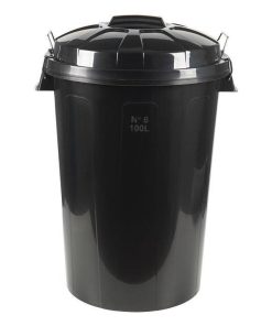 CUBO DE BASURA CON ASAS METÁLICAS 100 L
