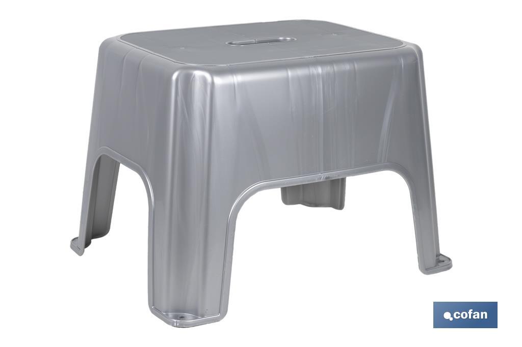 TABURETE GRIS 40X30X28 1 TABURETE GRIS 40X30X28