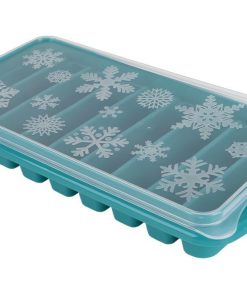 Alternative view of CUBITERA HIELO CON TAPA COLOR TURQUESA 12.5X26X4 cm