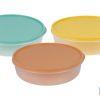 FIAMBRERA TORTILLA REDONDA AMARILLO  24.5X6.5cm venta unitaria