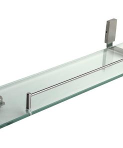ESTANTE CRISTAL+INOX 304 GAMA MADEIRA SATIN