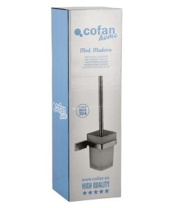 Alternative view of ESCOBILLERO INODORO GAMA MADEIRA INOX 304 SATIN