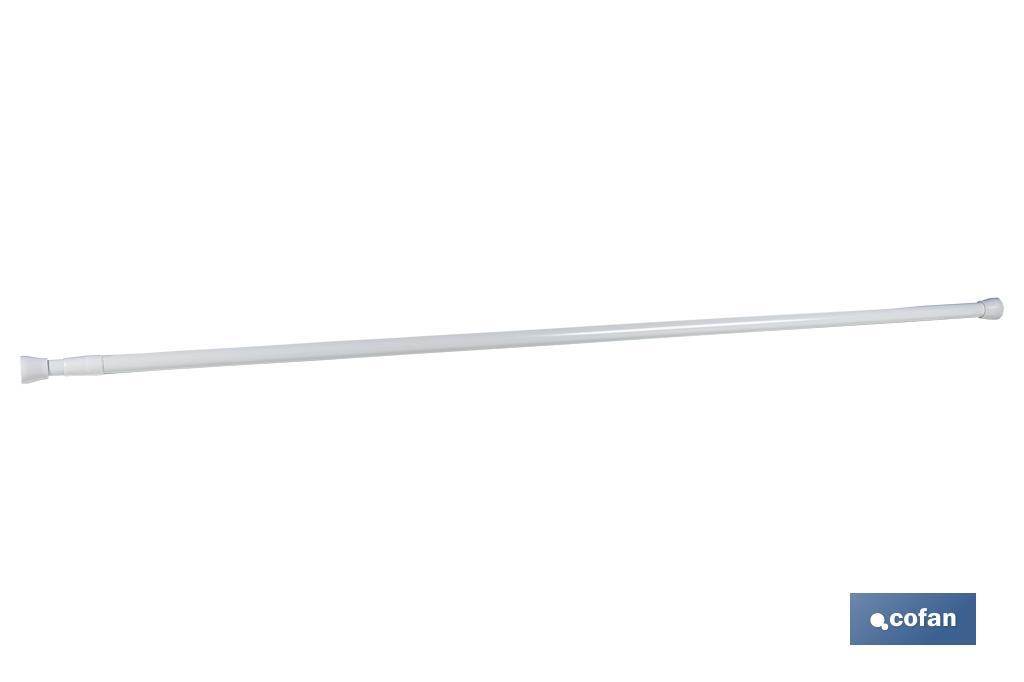 BARRA CORTINA EXTENSIBLE (PRESIÓN) WHITE 61-91 cm 1 BARRA CORTINA EXTENSIBLE (PRESIÓN) WHITE 61-91 cm