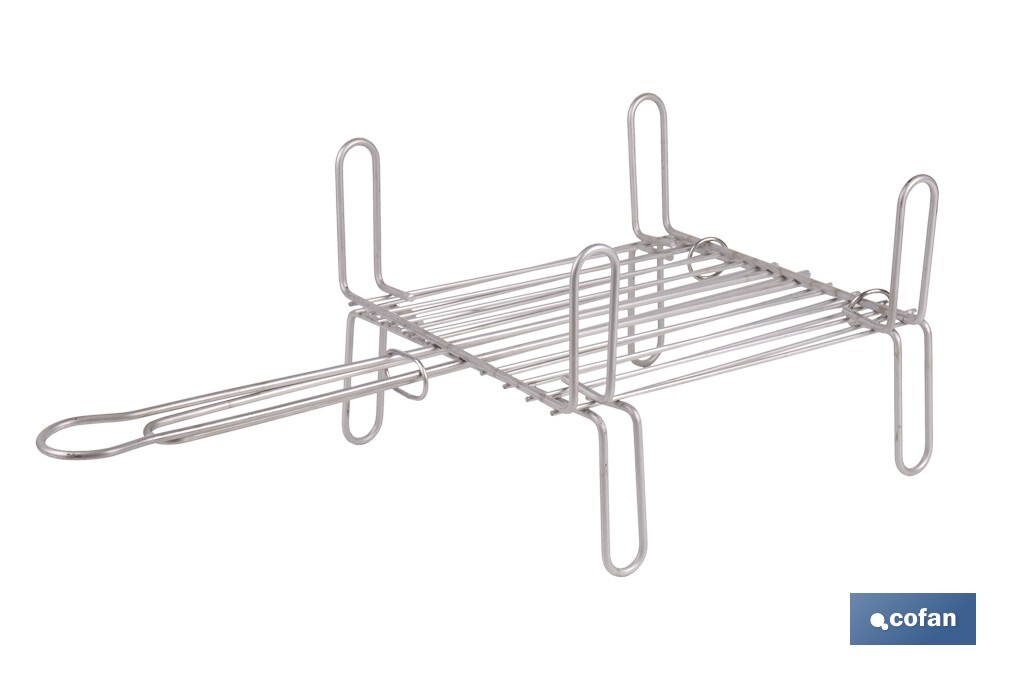 PARRILLA DOBLE INOX 250 X 250MM 3 PARRILLA DOBLE INOX 250 X 250MM - Imagen 3