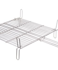 PARRILLA DOBLE INOX 500 X 500MM