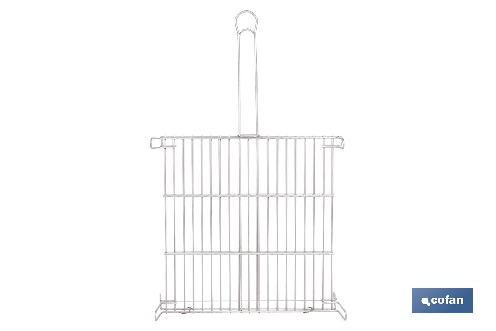 PARRILLA DOBLE INOX 500 X 500MM 4 PARRILLA DOBLE INOX 500 X 500MM - Imagen 4
