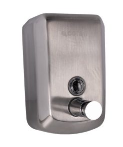 DOSIFICADOR DE JABÓN EN ACERO INOXIDABLE 304 CEPILLADO 500 ML 10 X 6 X 15,5 CM