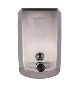 DOSIFICADOR DE JABÓN EN ACERO INOXIDABLE 304 CEPILLADO 1000 ML 12,6 X 6 X 20,3 CM